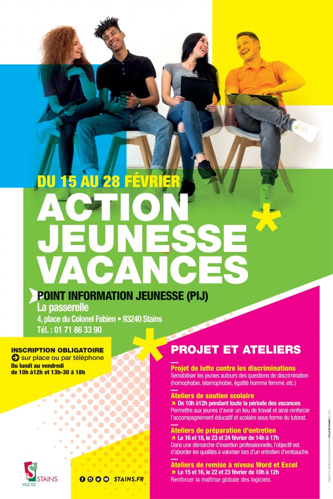 PIJ - Action Jeunesse Vacances - Ville de Stains