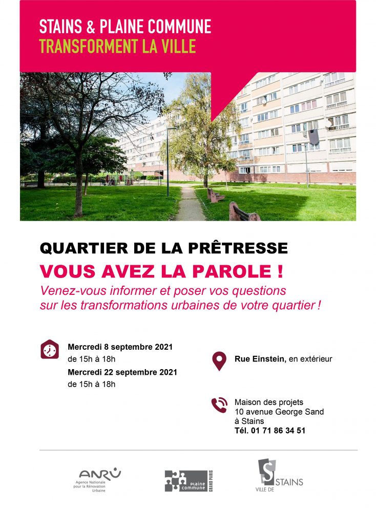 Prêtresse / Clos Saint-Lazare - Infos sur les projets urbains - 1 - Ville de Stains