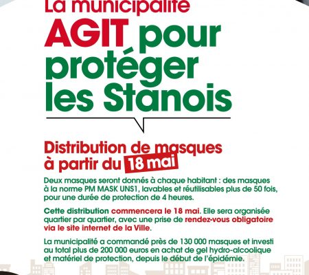 distribution de masques le 18 mai - Ville de Stains