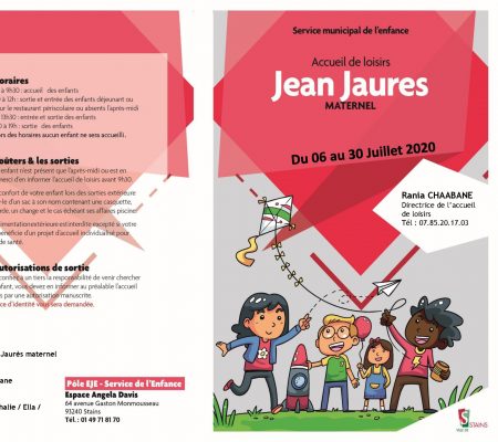 couv accueil de loisirs Jean Jaurès