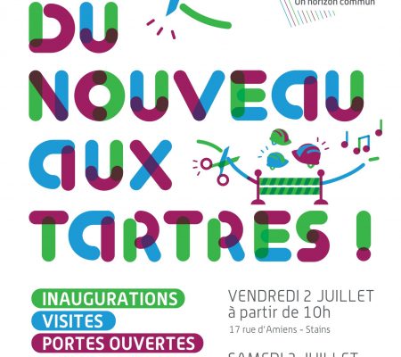 Affiche "Du nouveau aux Tartres" - Ville de Stains