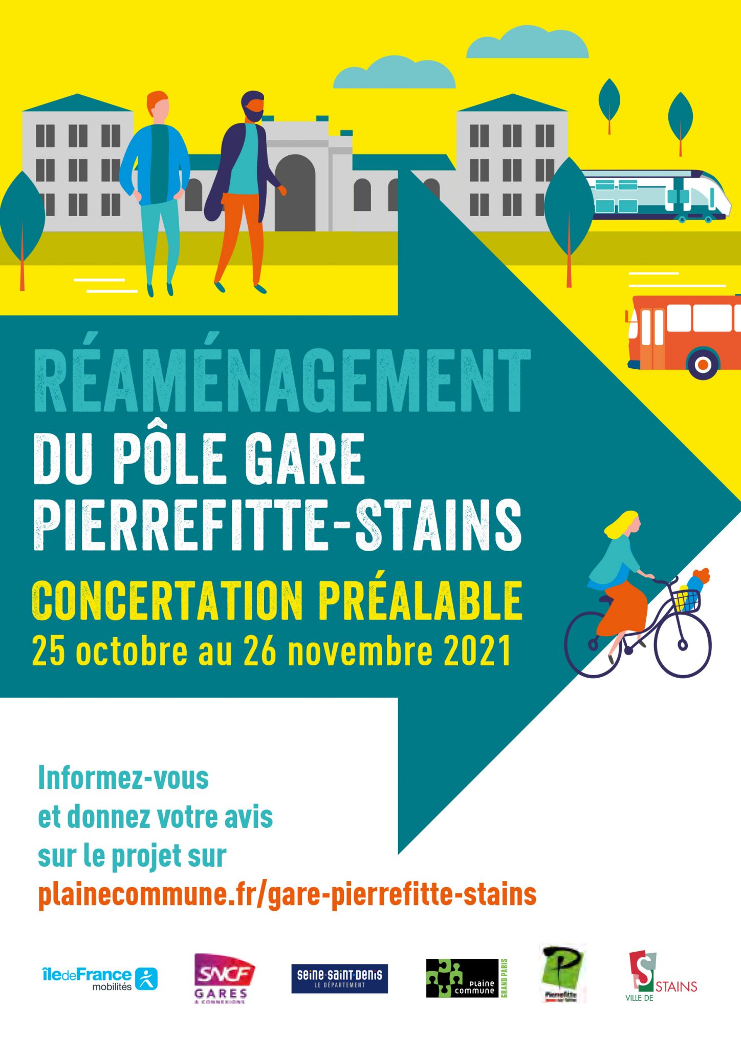 Réaménagement du pôle gare PierrefitteStains Concertation préalable