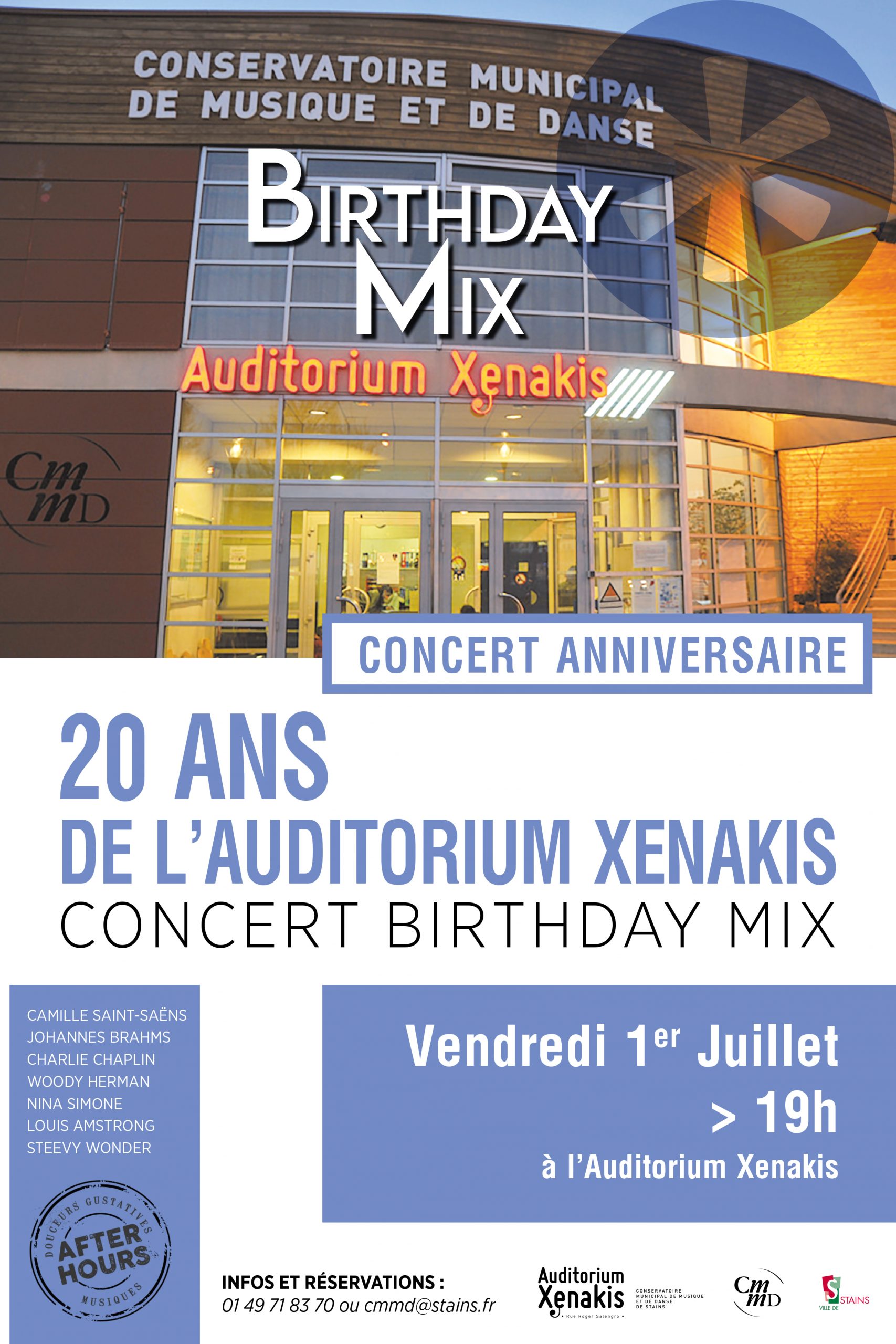 Concert anniversaire - 20 ans de l'Auditorium Xenakis - Ville de Stains